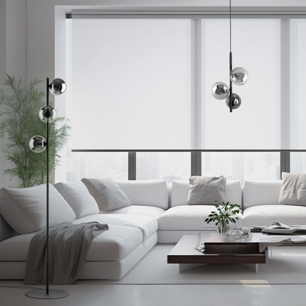 Lampa wisząca TK-Lighting ESTERA TKL5767  Lampa sufitowa kolor - czarny - grafitowy styl Nowoczesny  Glamour