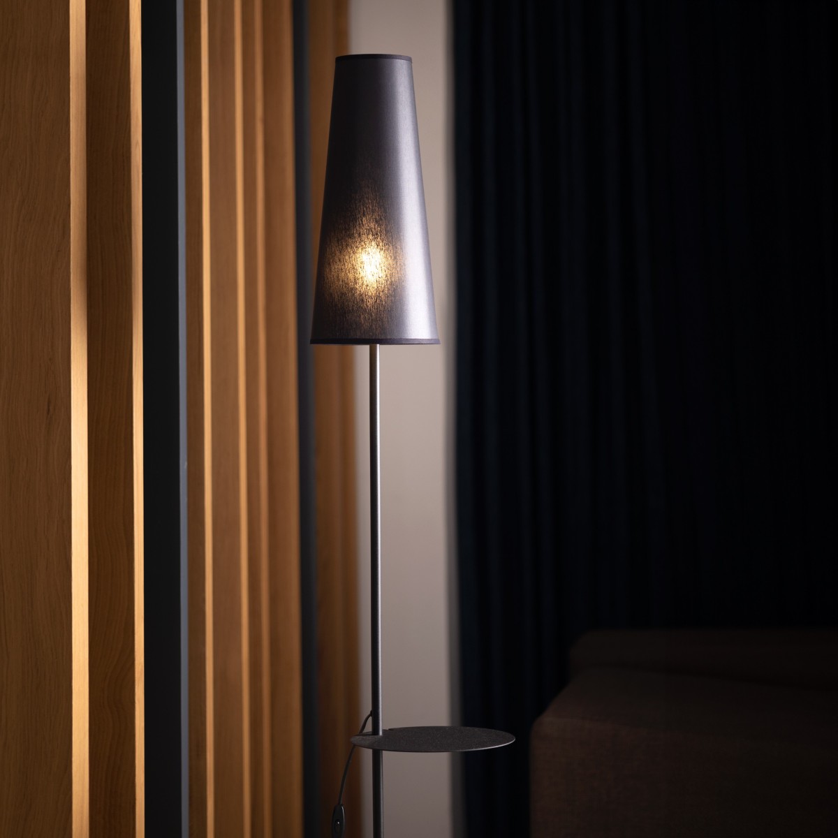 Lampa podłogowa TK-Lighting ZING TKL5959 kolor - czarny styl Nowoczesny  Minimalistyczny