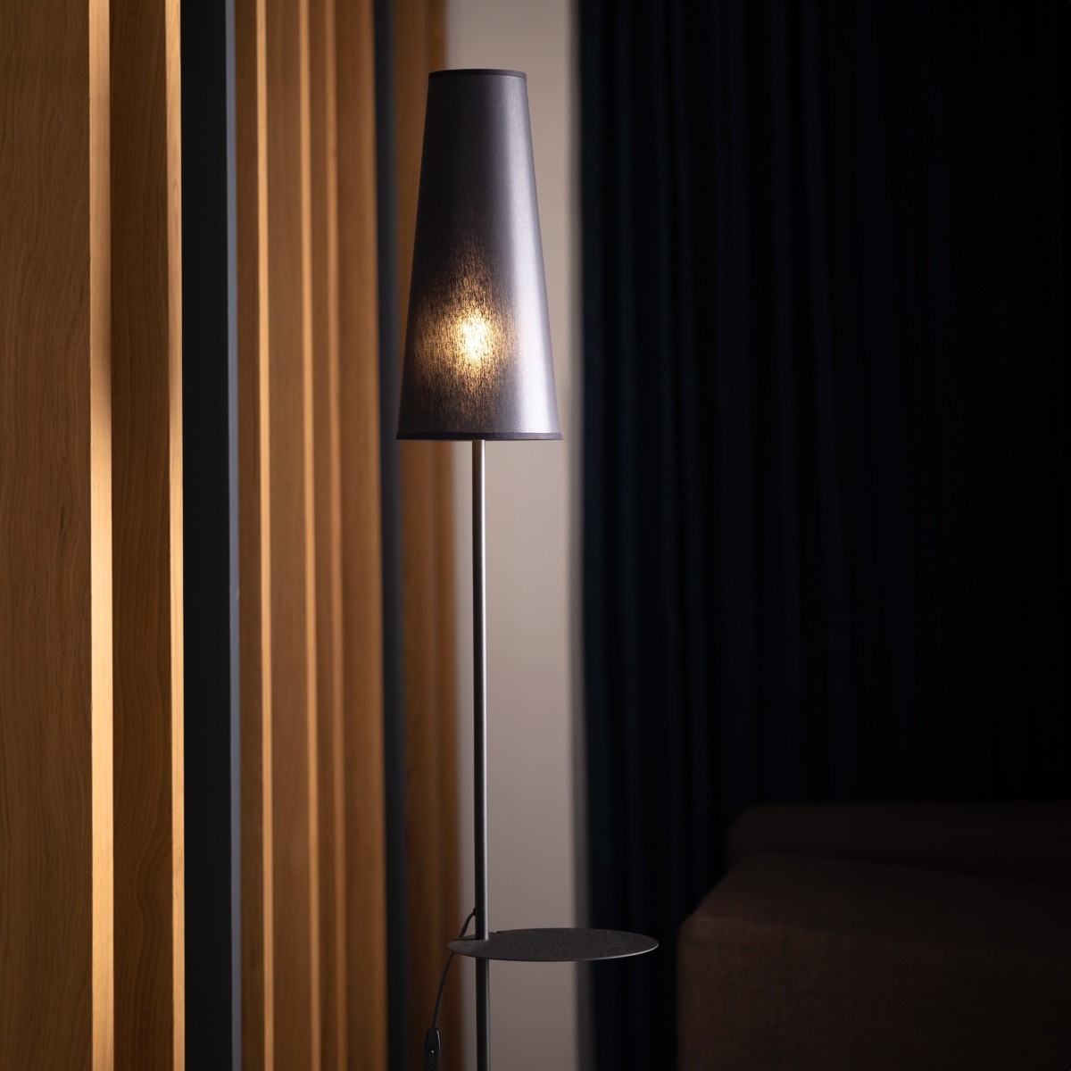 Lampa podłogowa TK-Lighting ZING TKL5959 kolor - czarny styl Nowoczesny  Minimalistyczny