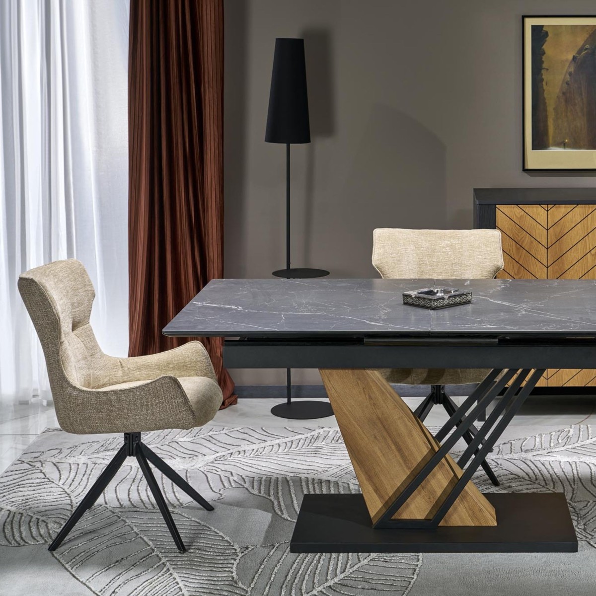 Lampa podłogowa TK-Lighting ZING TKL5959 kolor - czarny styl Nowoczesny  Minimalistyczny