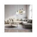 Lampa wisząca TK-Lighting ELIO TKL5974  Lampa sufitowa kolor - czarny - transparentny styl Nowoczesny  Glamour
