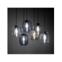 Lampa wisząca TK-Lighting ELIO TKL5974  Lampa sufitowa kolor - czarny - transparentny styl Nowoczesny  Glamour