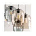 Lampa wisząca TK-Lighting ELIO TKL5974  Lampa sufitowa kolor - czarny - transparentny styl Nowoczesny  Glamour