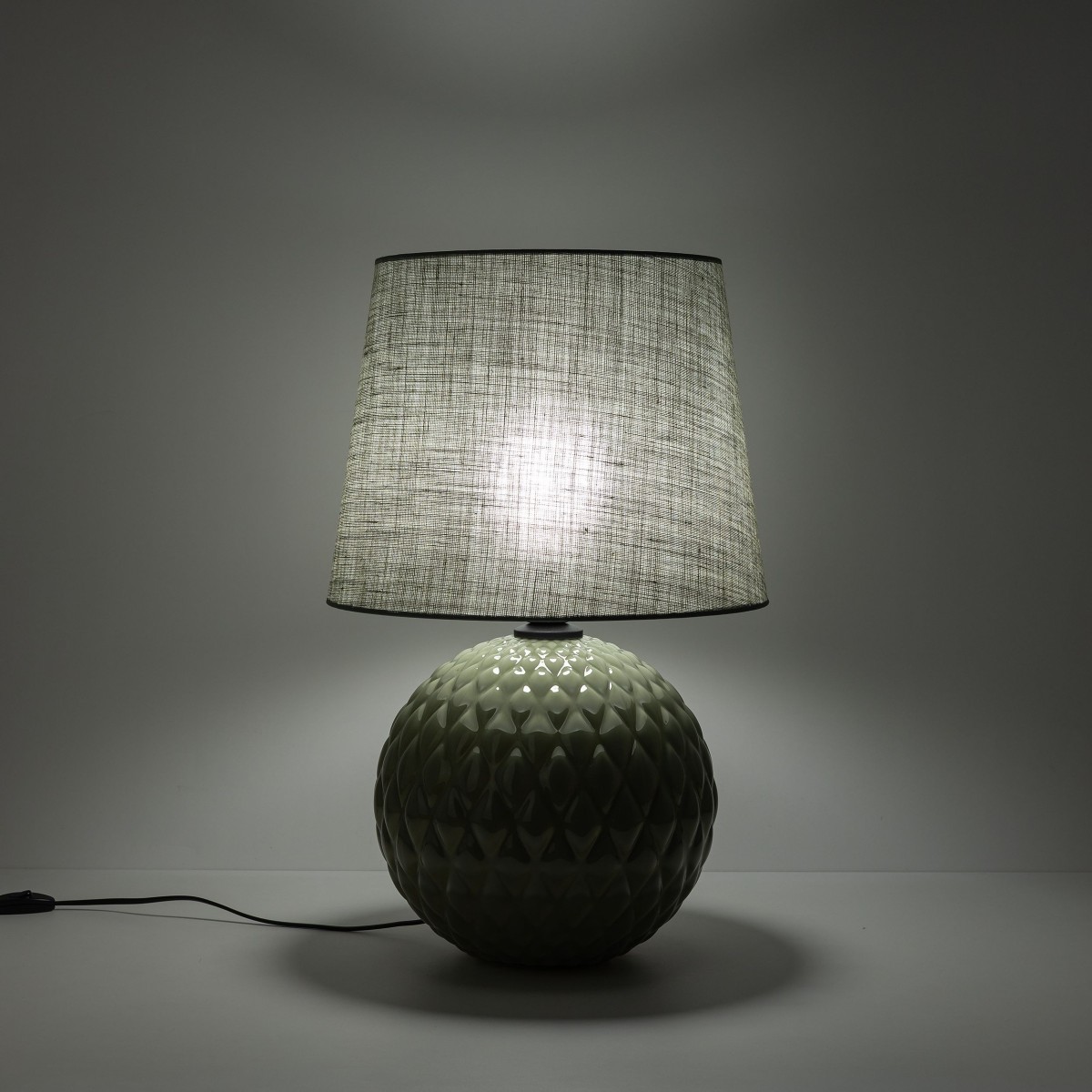 Lampka nocna TK-Lighting SANTANA TKL5903 kolor - zielony - złoty styl Nowoczesny  Glamour