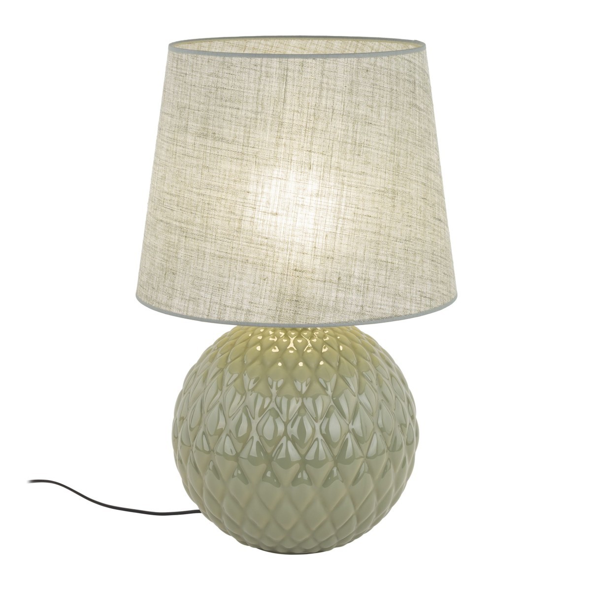 Lampka nocna TK-Lighting SANTANA TKL5903 kolor - zielony - złoty styl Nowoczesny  Glamour