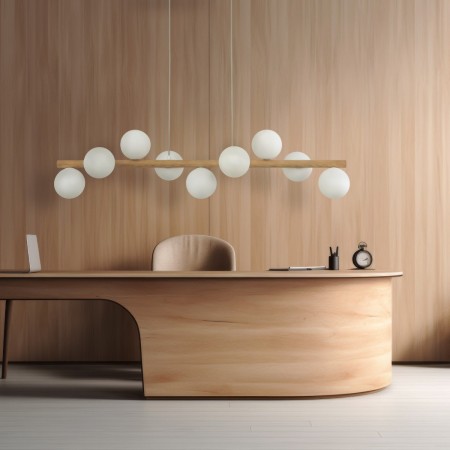 Lampa wisząca TK-Lighting ESTERA TKL5906  Lampa sufitowa kolor - sosna - biały styl Nowoczesny  Skandynawski