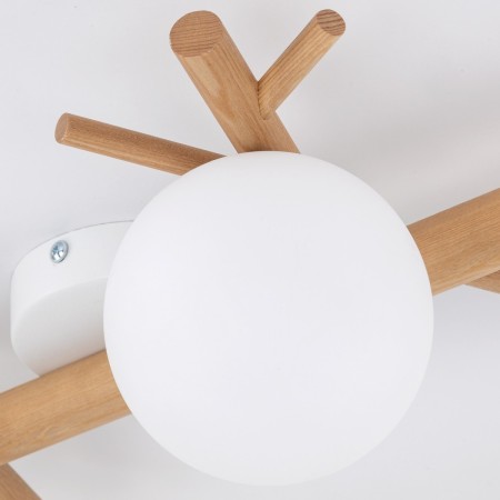 Lampa sufitowa TK-Lighting SHERON TKL5309  Lampa ścienna kolor - biały - sosna styl Nowoczesny  Boho