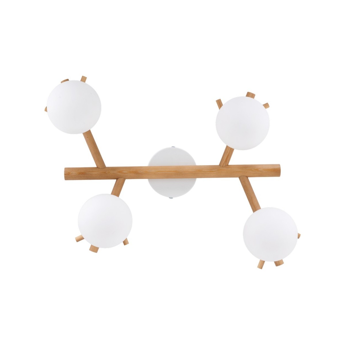 Lampa sufitowa TK-Lighting SHERON TKL5309  Lampa ścienna kolor - biały - sosna styl Nowoczesny  Boho