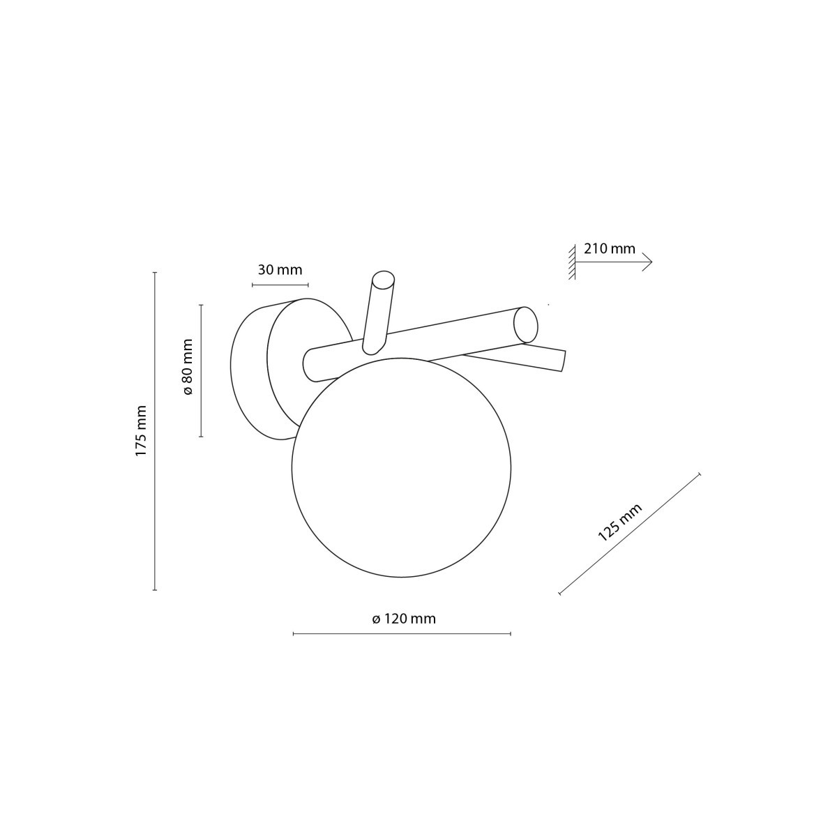 Kinkiet TK-Lighting SHERON TKL5307 kolor - biały - sosna styl Nowoczesny  Boho