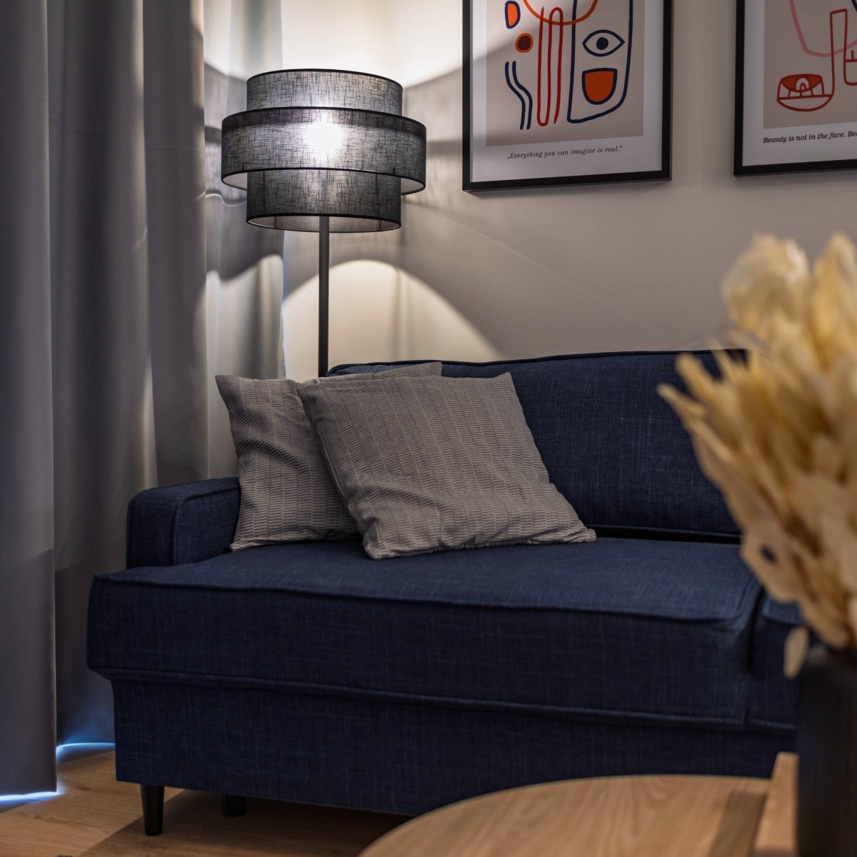 Lampa podłogowa TK-Lighting CALISTO TKL5896 kolor - czarny styl Nowoczesny  Minimalistyczny