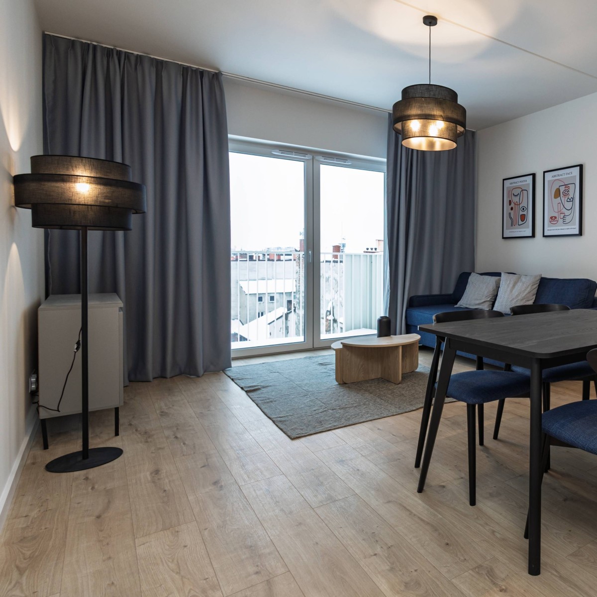 Lampa podłogowa TK-Lighting CALISTO TKL5896 kolor - czarny styl Nowoczesny  Minimalistyczny