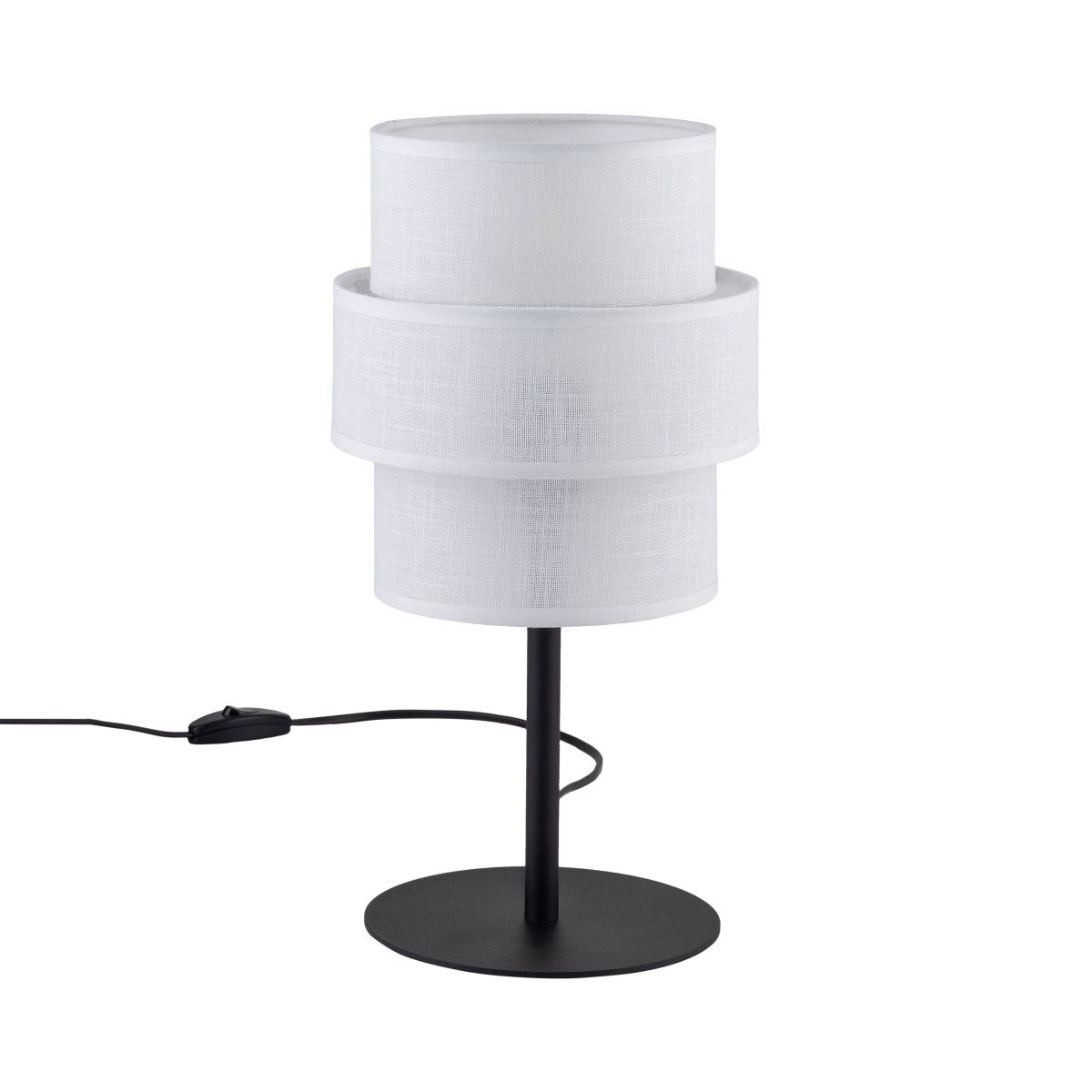 Lampka nocna TK-Lighting CALISTO TKL5893 kolor - czarny - biały styl Nowoczesny  Skandynawski