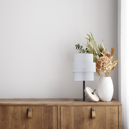 Lampka nocna TK-Lighting CALISTO TKL5893 kolor - czarny - biały styl Nowoczesny  Skandynawski