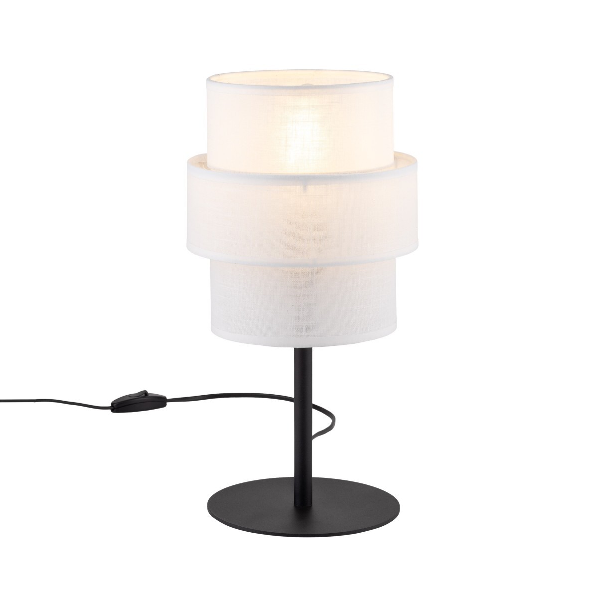 Lampka nocna TK-Lighting CALISTO TKL5893 kolor - czarny - biały styl Nowoczesny  Skandynawski