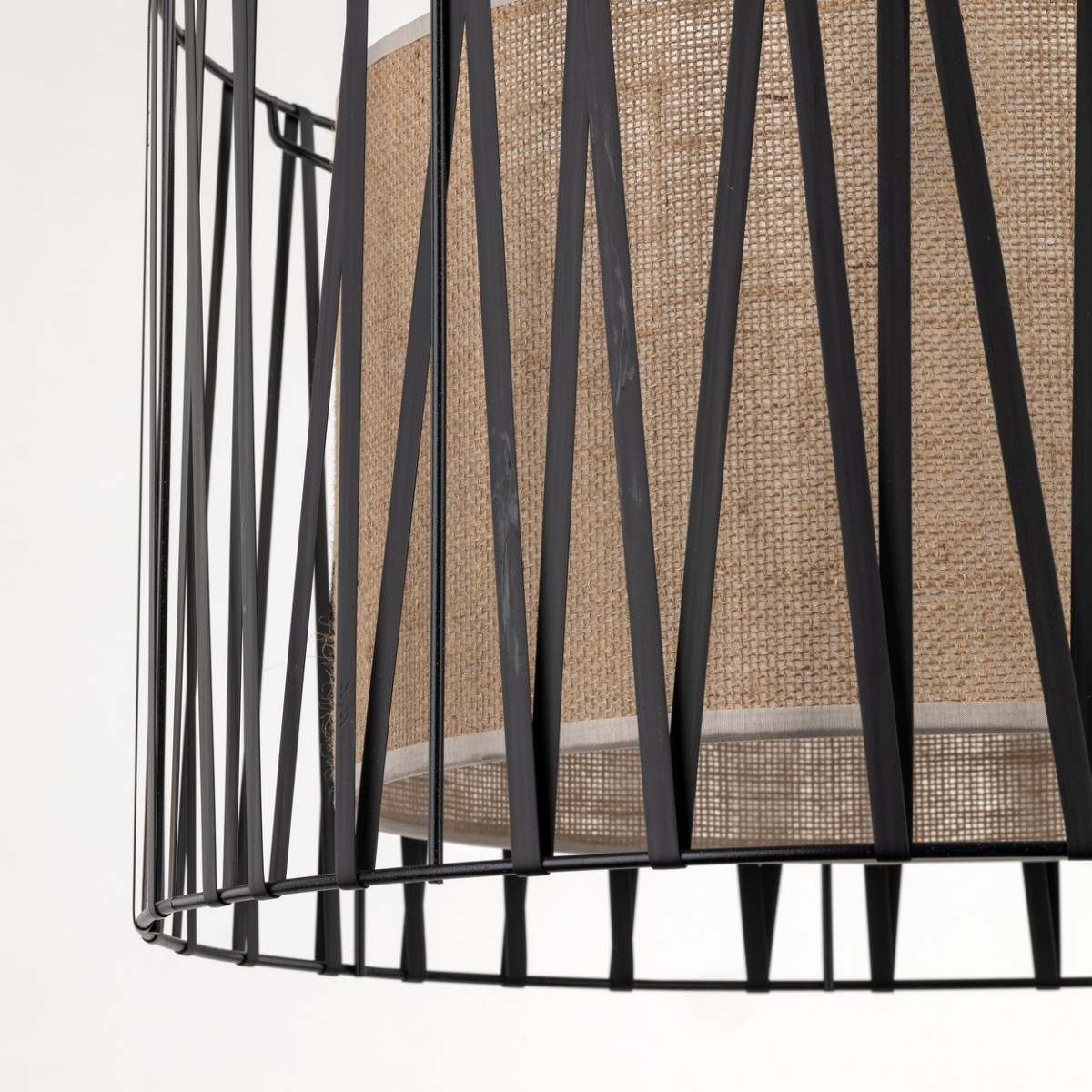 Lampa wisząca TK-Lighting HARMONY TKL4557  Lampa sufitowa kolor - czarny - juta styl Nowoczesny  Klasyczny