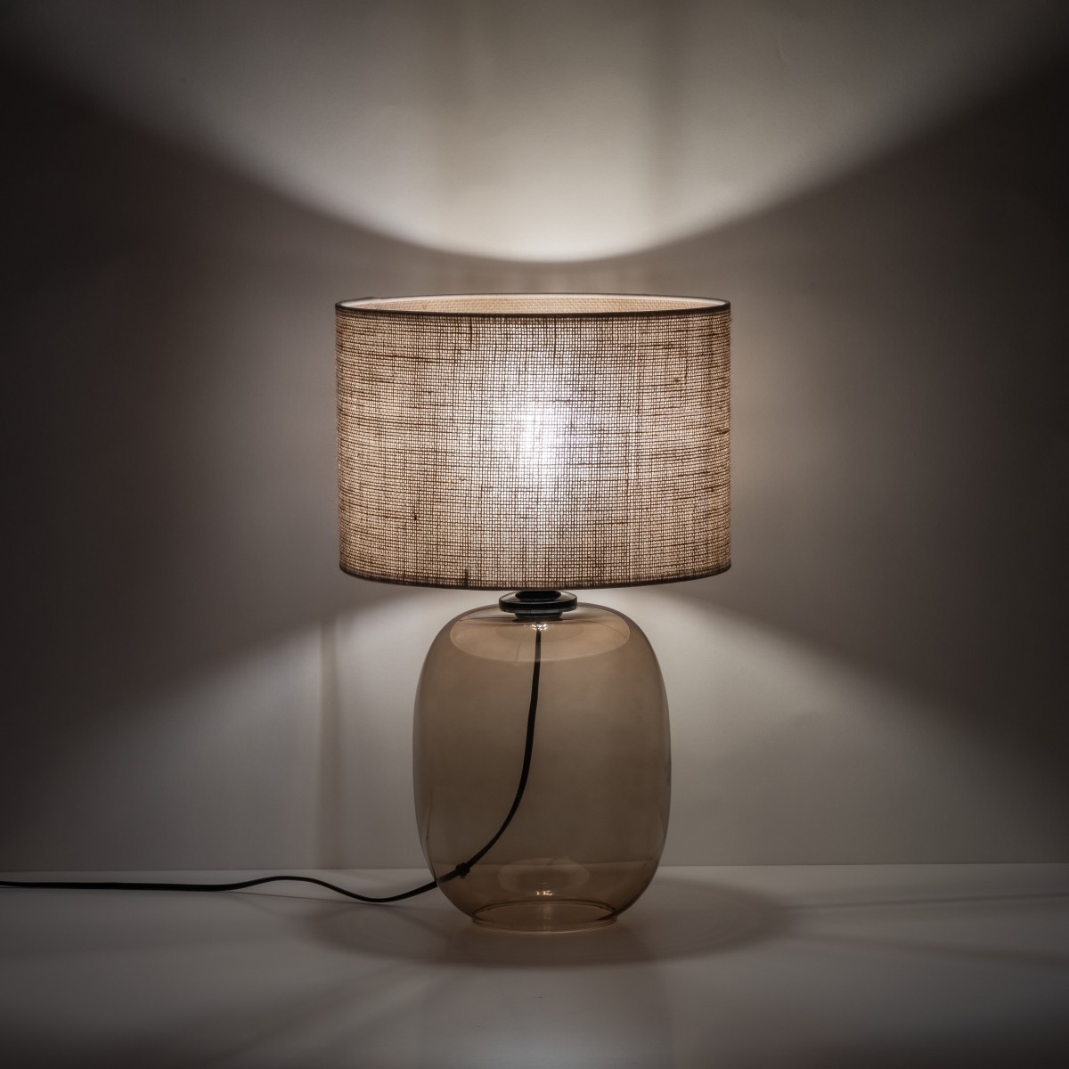 Lampka nocna TK-Lighting MELODY TKL5986 kolor - topaz - juta styl Nowoczesny  Boho