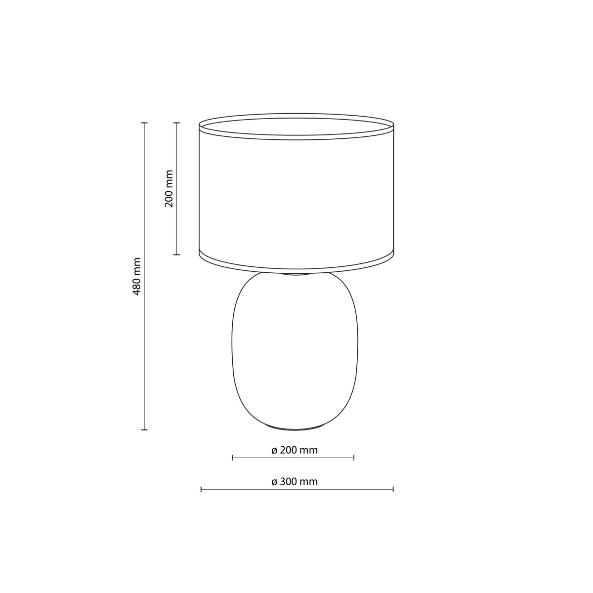 Lampka nocna TK-Lighting MELODY TKL5987 kolor - grafitowy - szary styl Nowoczesny  Boho