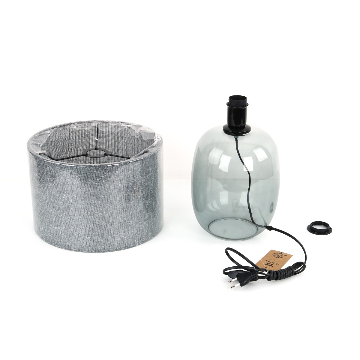 Lampka nocna TK-Lighting MELODY TKL5987 kolor - grafitowy - szary styl Nowoczesny  Boho