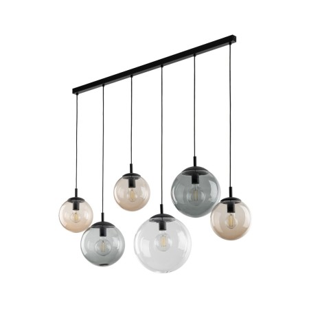 Lampa wisząca TK-Lighting ESME TKL4797  Lampa sufitowa kolor - czarny - transparentny styl Nowoczesny  Glamour