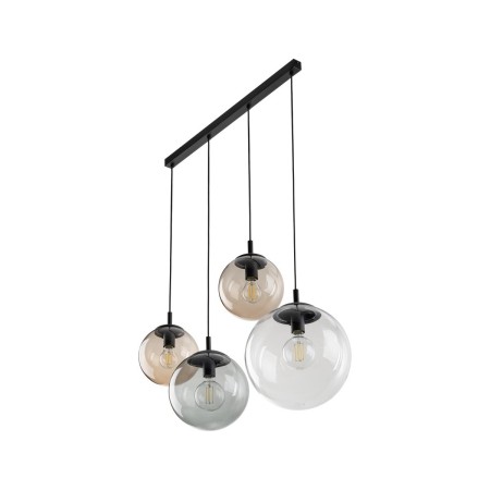 Lampa wisząca TK-Lighting ESME TKL4795  Lampa sufitowa kolor - czarny - transparentny styl Nowoczesny  Glamour