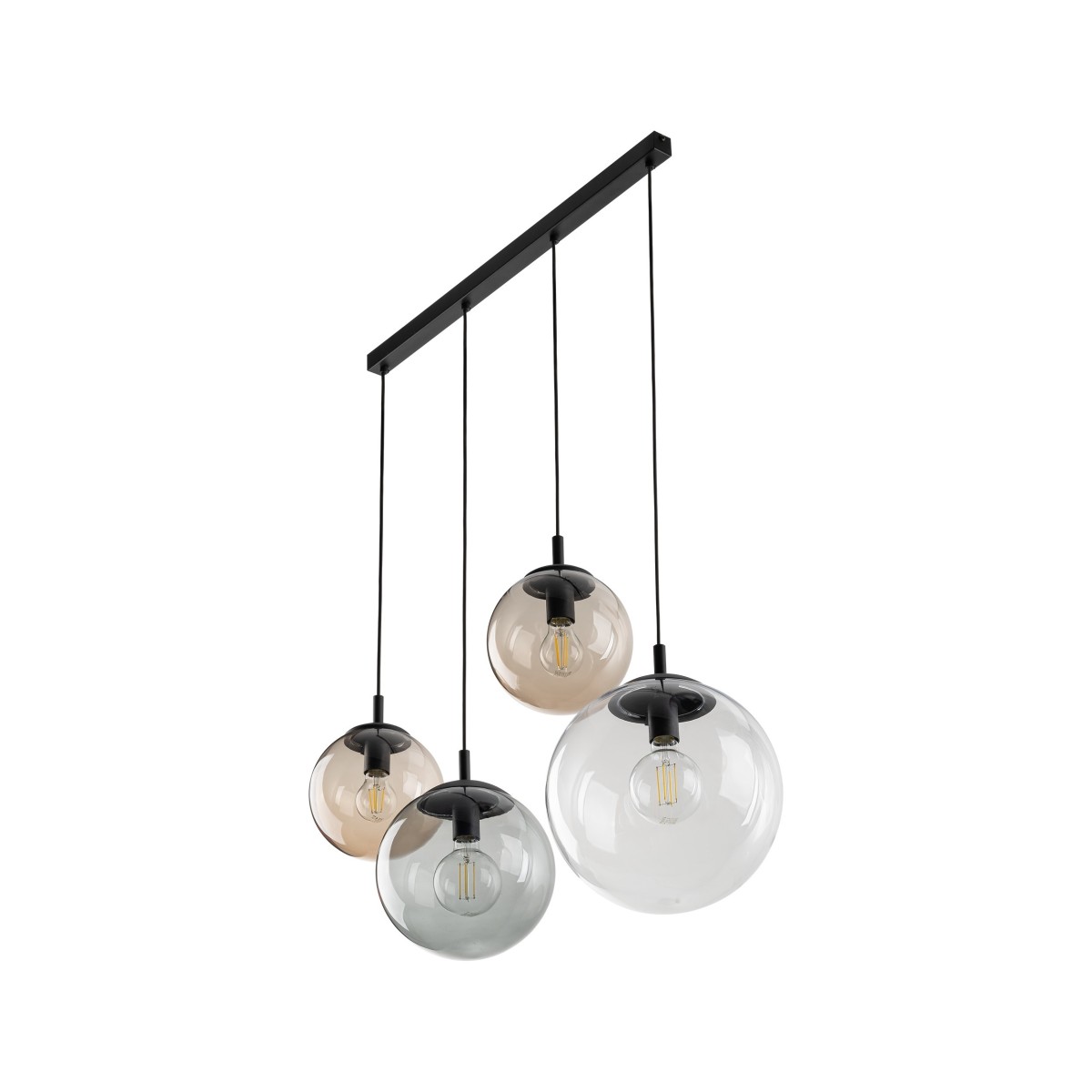 Lampa wisząca TK-Lighting ESME TKL4795  Lampa sufitowa kolor - czarny - transparentny styl Nowoczesny  Glamour