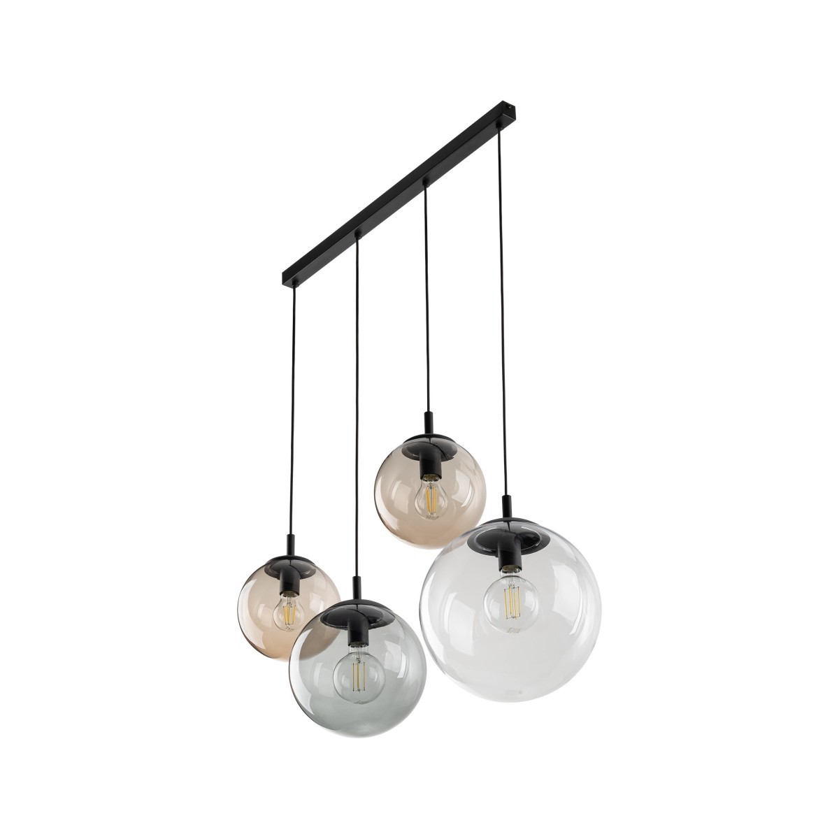 Lampa wisząca TK-Lighting ESME TKL4795  Lampa sufitowa kolor - czarny - transparentny styl Nowoczesny  Glamour
