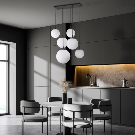 Lampa wisząca TK-Lighting ESME TKL4793  Lampa ścienna kolor - czarny - biały styl Nowoczesny  Glamour