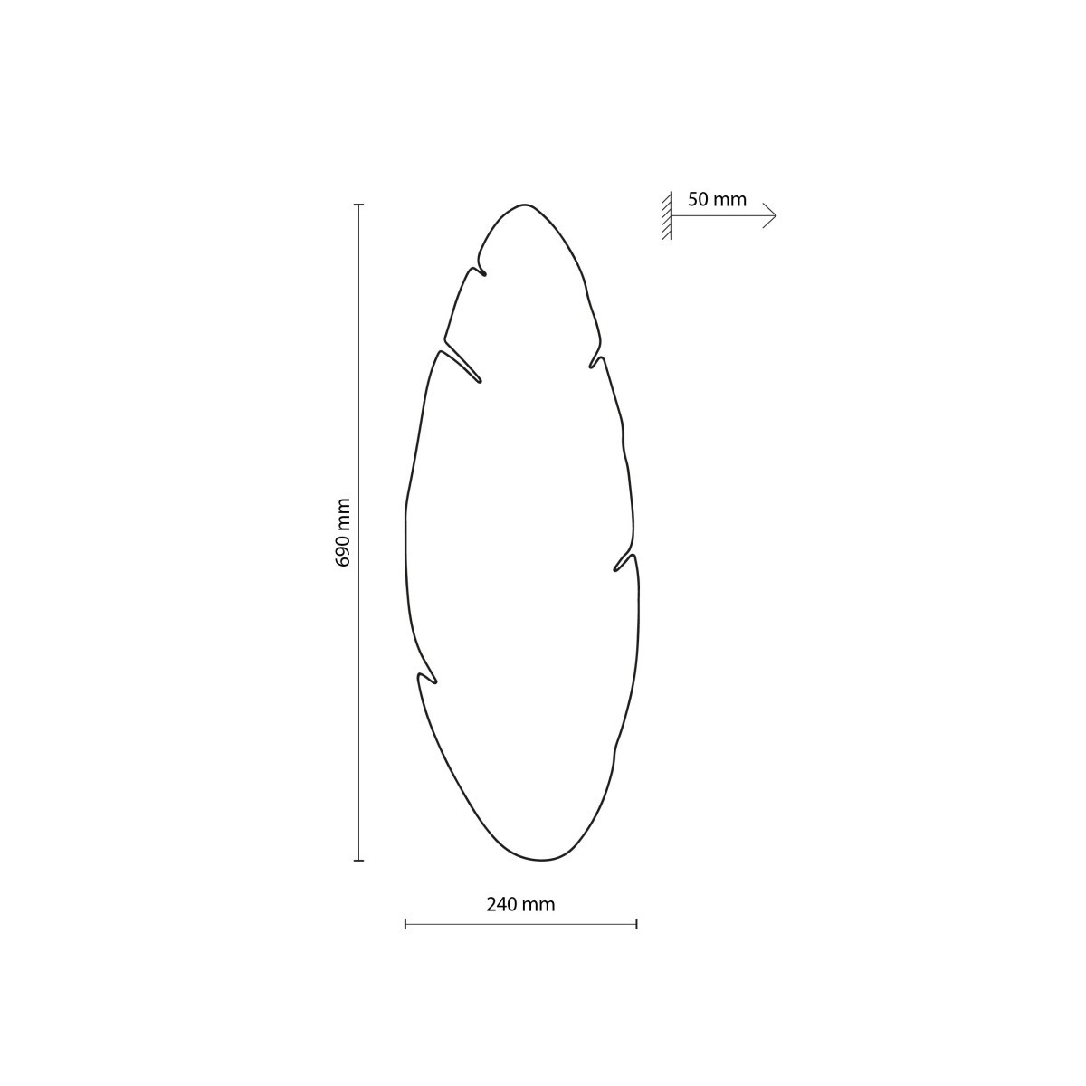 Lampa ścienna TK-Lighting HOJA TKL5565  Kinkiet kolor - orzech - czarny styl Nowoczesny  Boho