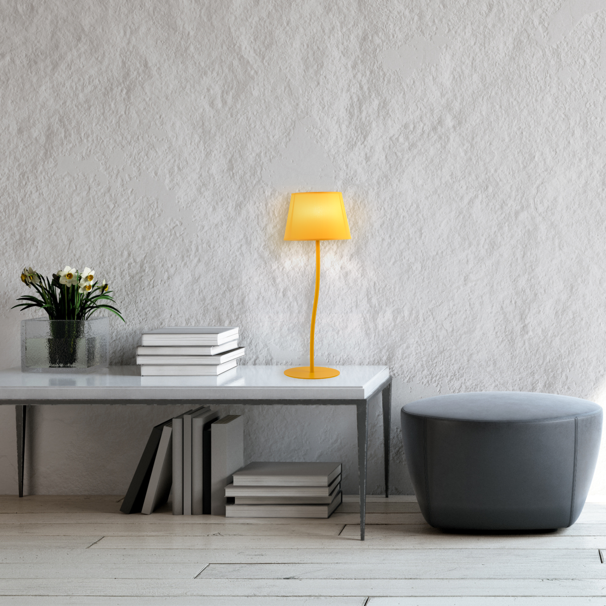 Lampka nocna TK-Lighting NICOLA TKL6641 kolor - żółty styl Nowoczesny  Boho