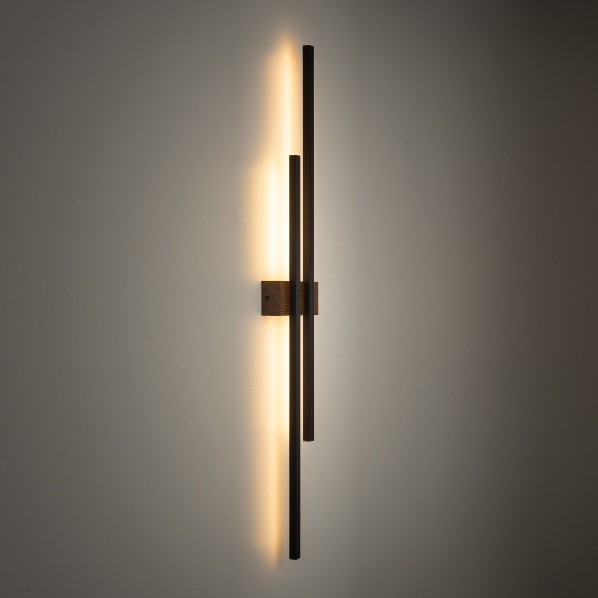 Lampa ścienna TK-Lighting FLASH TKL6628  Kinkiet kolor - orzech - czarny styl Nowoczesny  Loftowy