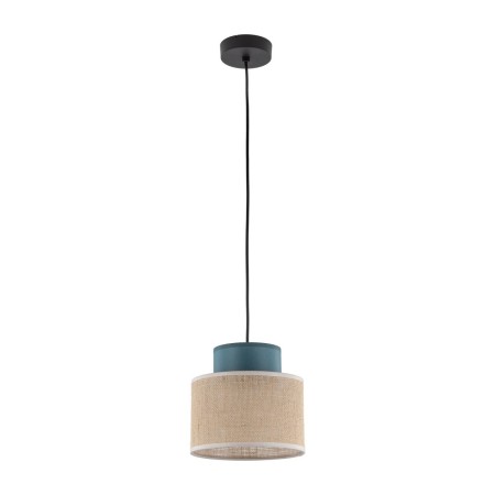 Lampa wisząca TK-Lighting DUO TKL3257  Lampa sufitowa kolor - czarny - juta styl Nowoczesny  Boho