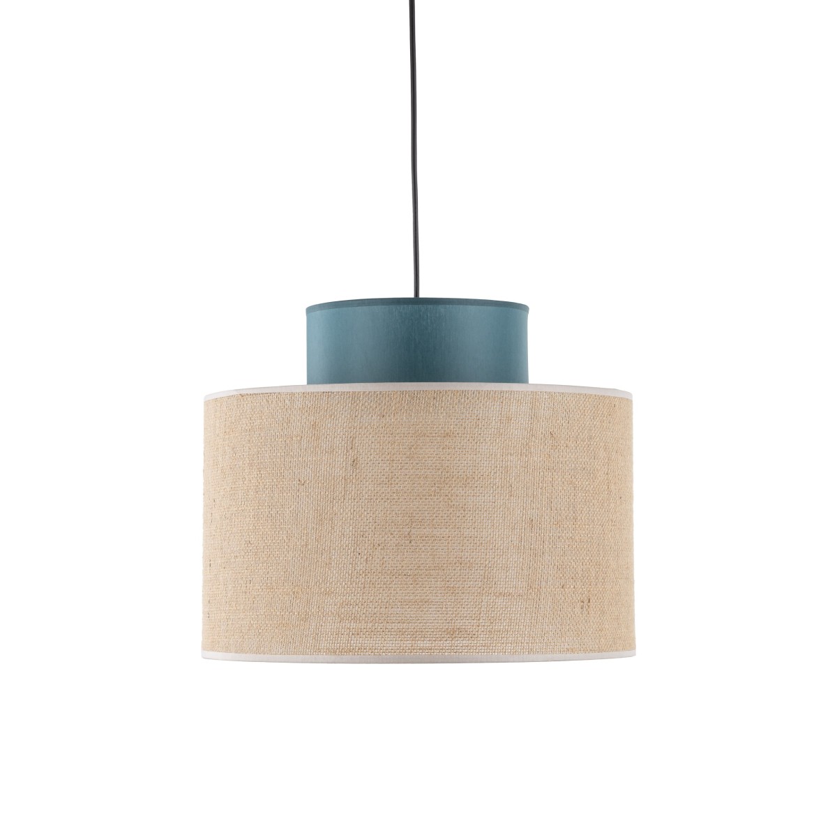 Lampa wisząca TK-Lighting DUO TKL3256  Lampa sufitowa kolor - czarny - juta styl Nowoczesny  Boho