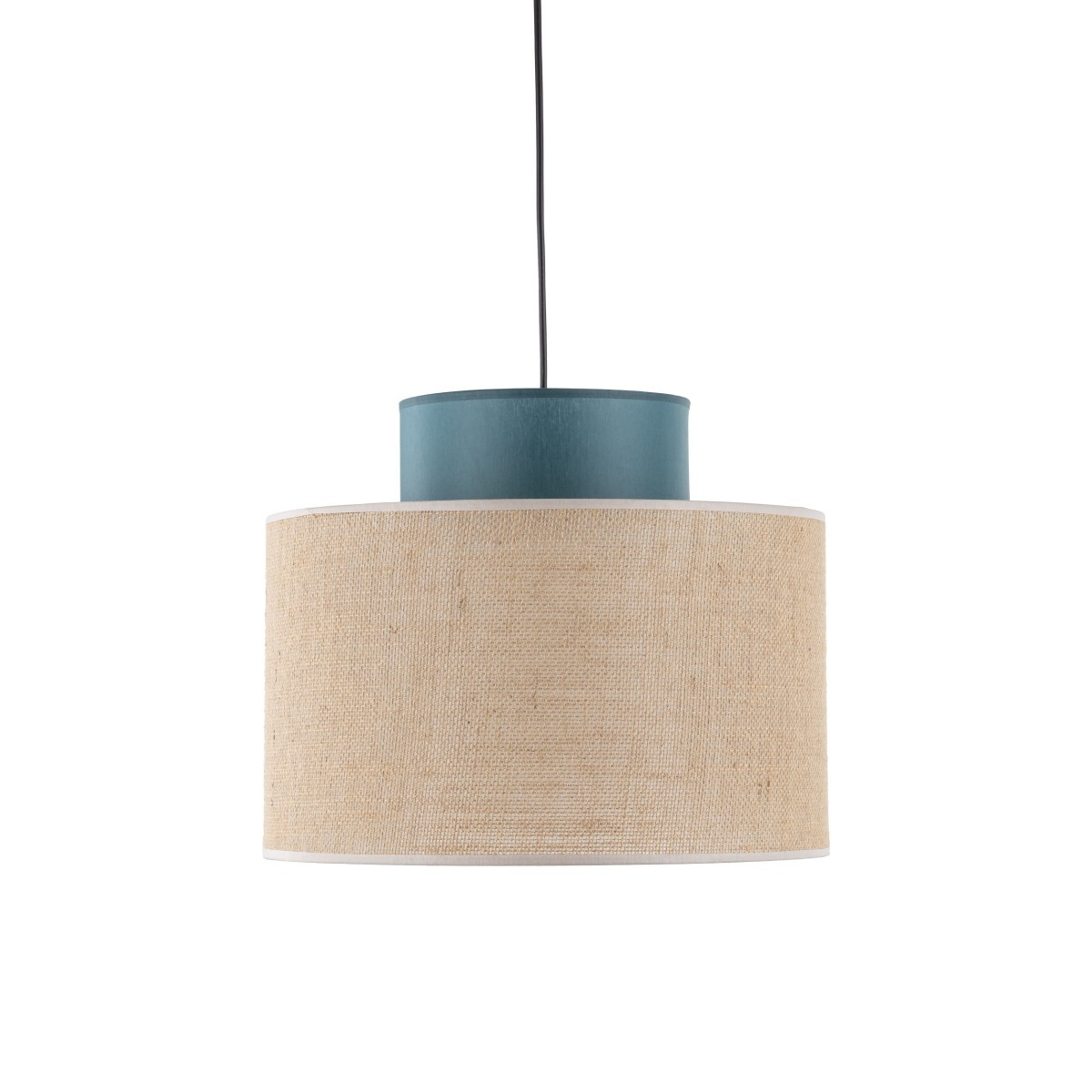 Lampa wisząca TK-Lighting DUO TKL3256  Lampa sufitowa kolor - czarny - juta styl Nowoczesny  Boho