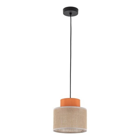 Lampa wisząca TK-Lighting DUO TKL3255  Lampa sufitowa kolor - czarny - juta styl Nowoczesny  Boho