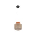 Lampa wisząca TK-Lighting DUO TKL3255  Lampa sufitowa kolor - czarny - juta styl Nowoczesny  Boho