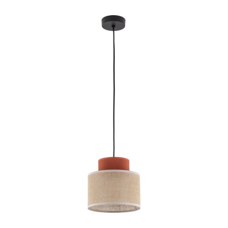 Lampa wisząca TK-Lighting DUO TKL2785  Lampa sufitowa kolor - czarny - juta styl Nowoczesny  Boho