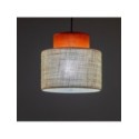 Lampa wisząca TK-Lighting DUO TKL2785  Lampa sufitowa kolor - czarny - juta styl Nowoczesny  Boho