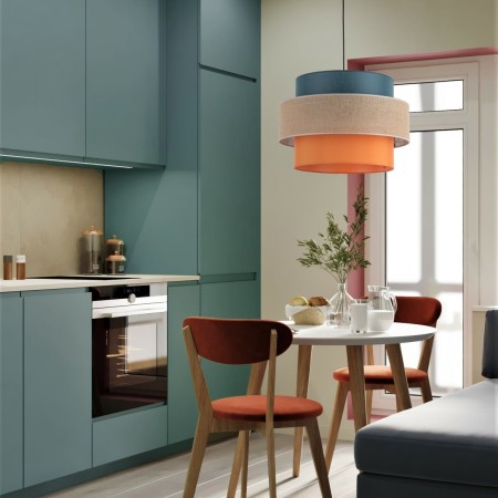 Lampa wisząca TK-Lighting TRIO TKL2758  Lampa sufitowa kolor - czarny - multikolor styl Nowoczesny  Boho