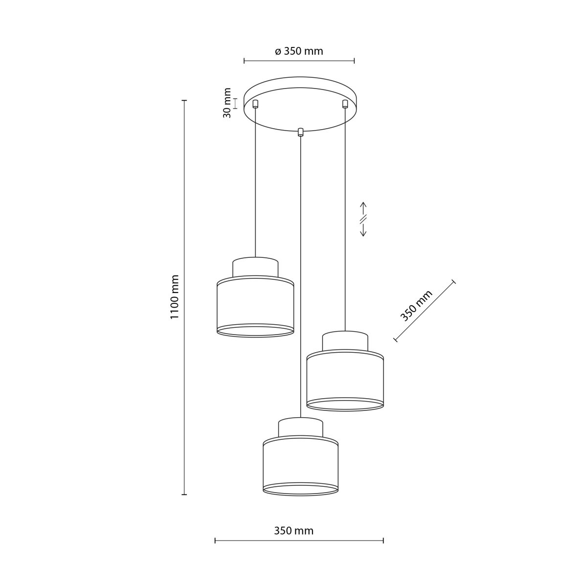 Lampa wisząca TK-Lighting DUO TKL2594  Lampa sufitowa kolor - biały - juta styl Nowoczesny  Boho