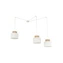 Lampa wisząca TK-Lighting DUO TKL2345 kolor - biały - juta styl Nowoczesny  Loftowy