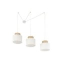 Lampa wisząca TK-Lighting DUO TKL2345 kolor - biały - juta styl Nowoczesny  Loftowy