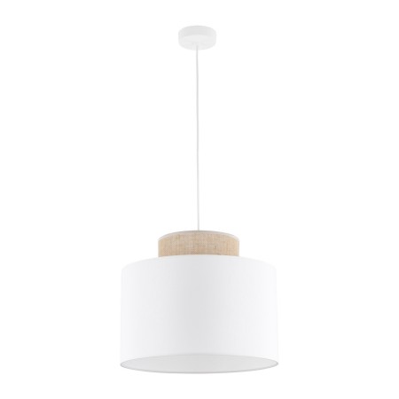 Lampa wisząca TK-Lighting DUO TKL1856  Lampa sufitowa kolor - biały - juta styl Nowoczesny  Loftowy
