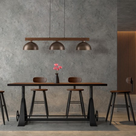 Lampa wisząca TK-Lighting OSLO TKL6299  Lampa sufitowa kolor - brązowy - orzech styl Nowoczesny  Loftowy