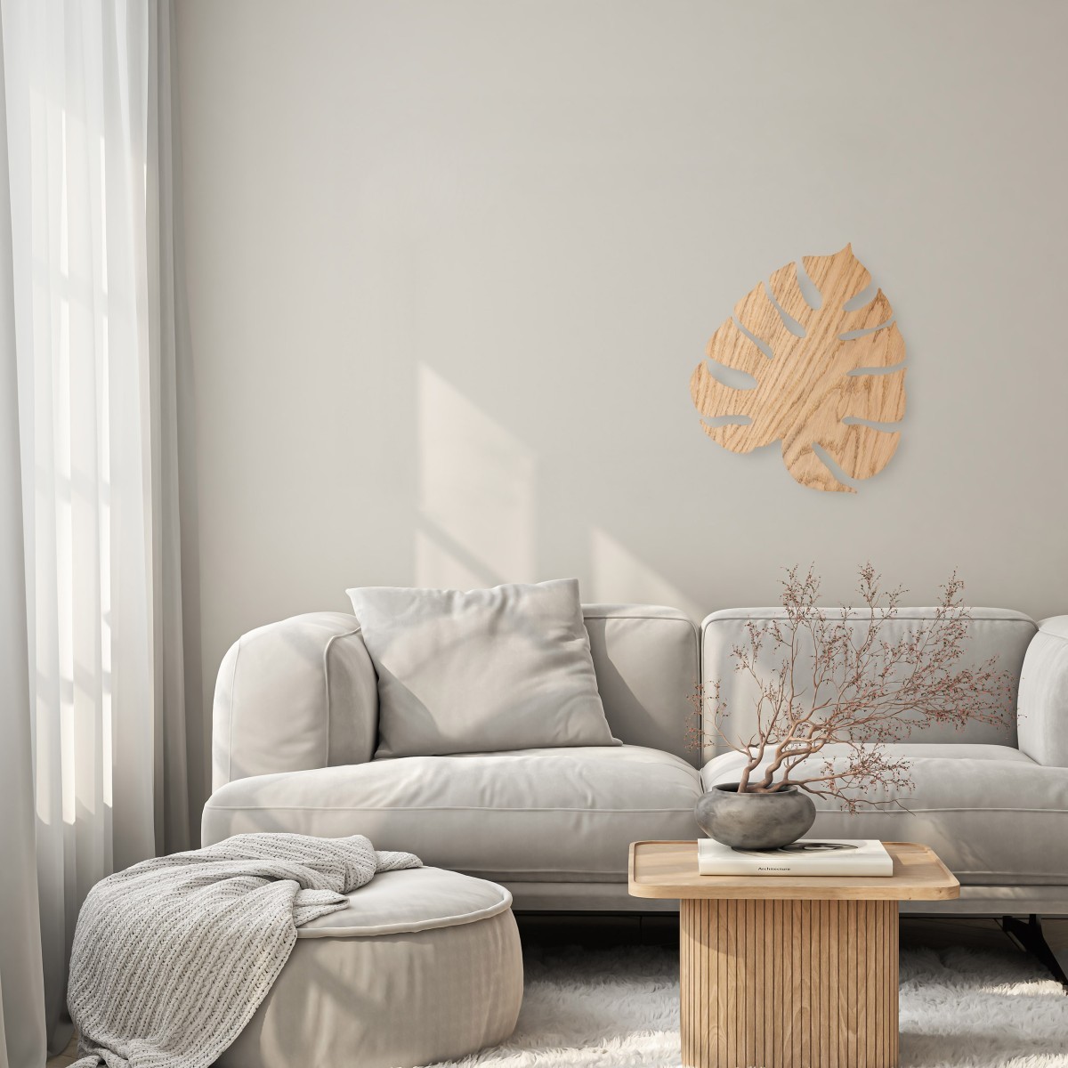 Kinkiet TK-Lighting MONSTERA TKL5422  Lampa ścienna kolor - dąb - czarny styl Nowoczesny  Boho