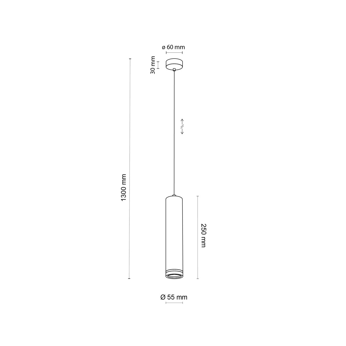 Lampa wisząca TK-Lighting JET TKL4889  Lampa sufitowa kolor - biały styl Nowoczesny  Loftowy