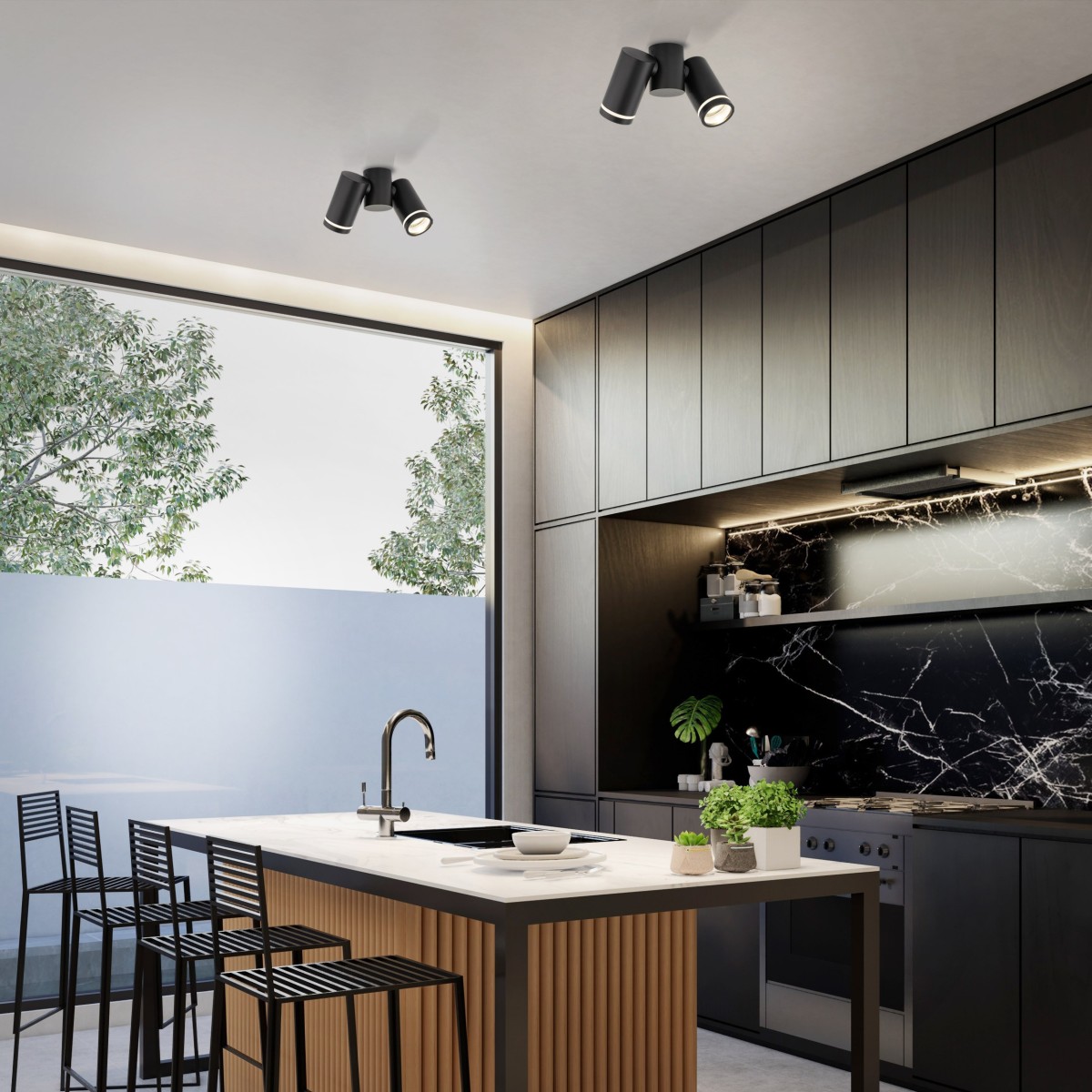 Lampa sufitowa TK-Lighting JET TKL4539  Lampa ścienna kolor - czarny styl Nowoczesny  Loftowy