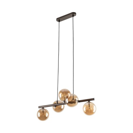 Lampa wisząca TK-Lighting ESTERA TKL6105  Lampa sufitowa kolor - brązowy - bursztynowy styl Nowoczesny  Glamour