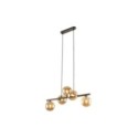 Lampa wisząca TK-Lighting ESTERA TKL6105  Lampa sufitowa kolor - brązowy - bursztynowy styl Nowoczesny  Glamour