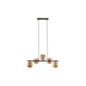 Lampa wisząca TK-Lighting ESTERA TKL6105  Lampa sufitowa kolor - brązowy - bursztynowy styl Nowoczesny  Glamour