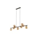 Lampa wisząca TK-Lighting ESTERA TKL4340  Lampa sufitowa kolor - brązowy - bursztynowy styl Nowoczesny  Glamour